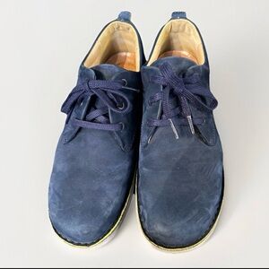 Samuel Hubbard Navy Nubuck 'Free' Leather‎ Walking Shoes Vibram Sole 9 $235